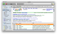 Thumbnail of BibDesk working with Google Scholar
